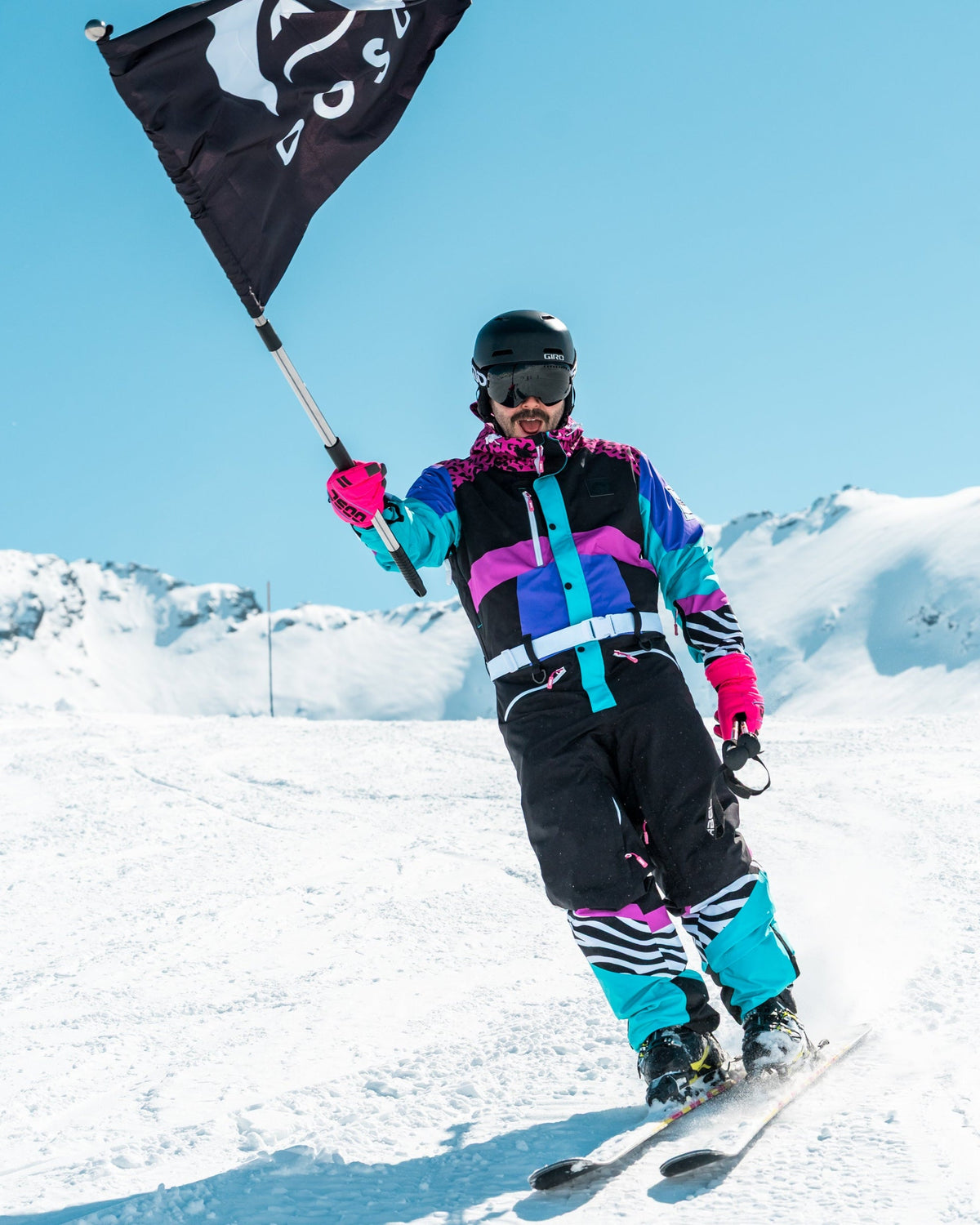 Hotel California Pink Ski Suit - Men's