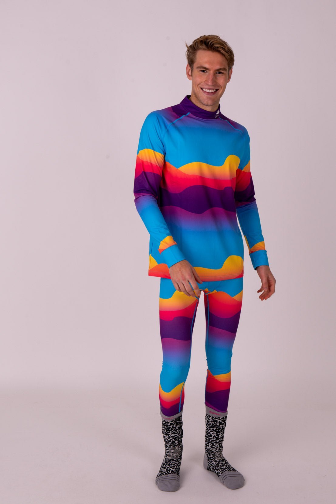 Baselayer Top - Mambo Sunset Mens - OOSC Clothing - USA