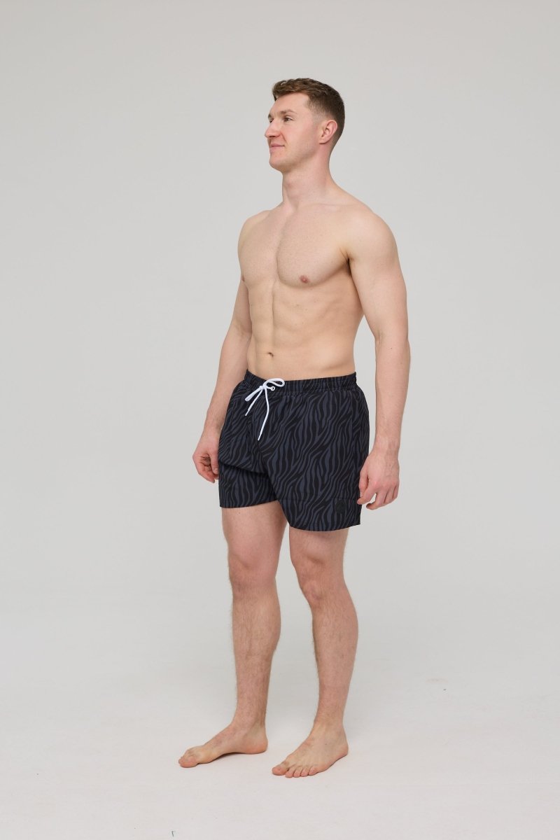 Black Tiger Men's Swim Shorts - OOSC Clothing - USA