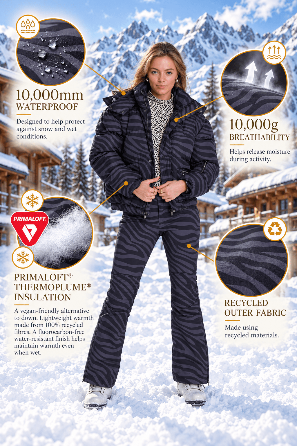 Chic Puffer Jacket - Noir Eclipse - OOSC Clothing - USA