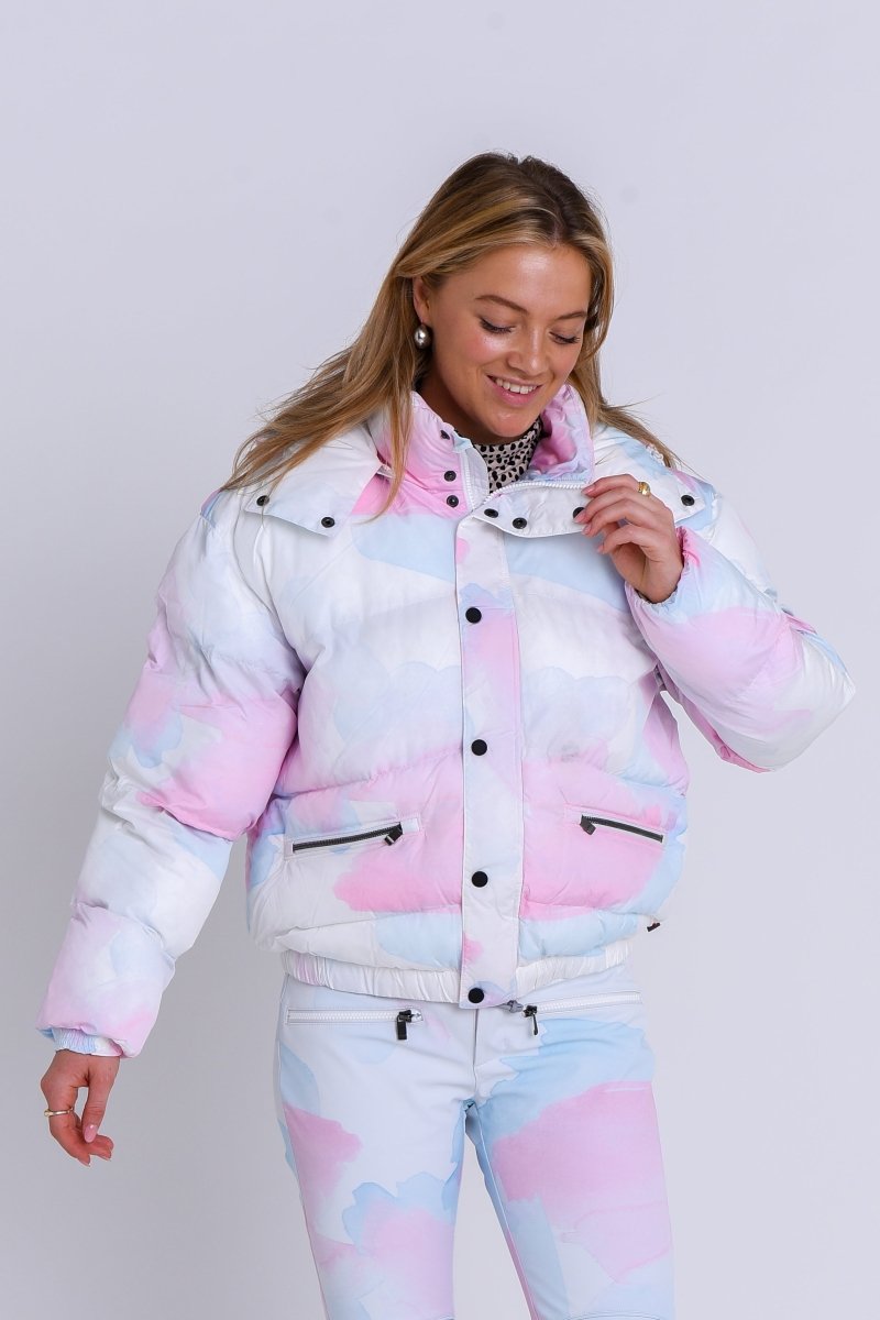 Chic Puffer Jacket - Watercolour - OOSC Clothing - USA