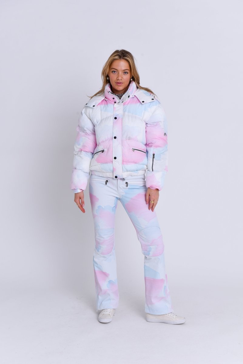 Chic Puffer Jacket - Watercolour - OOSC Clothing - USA
