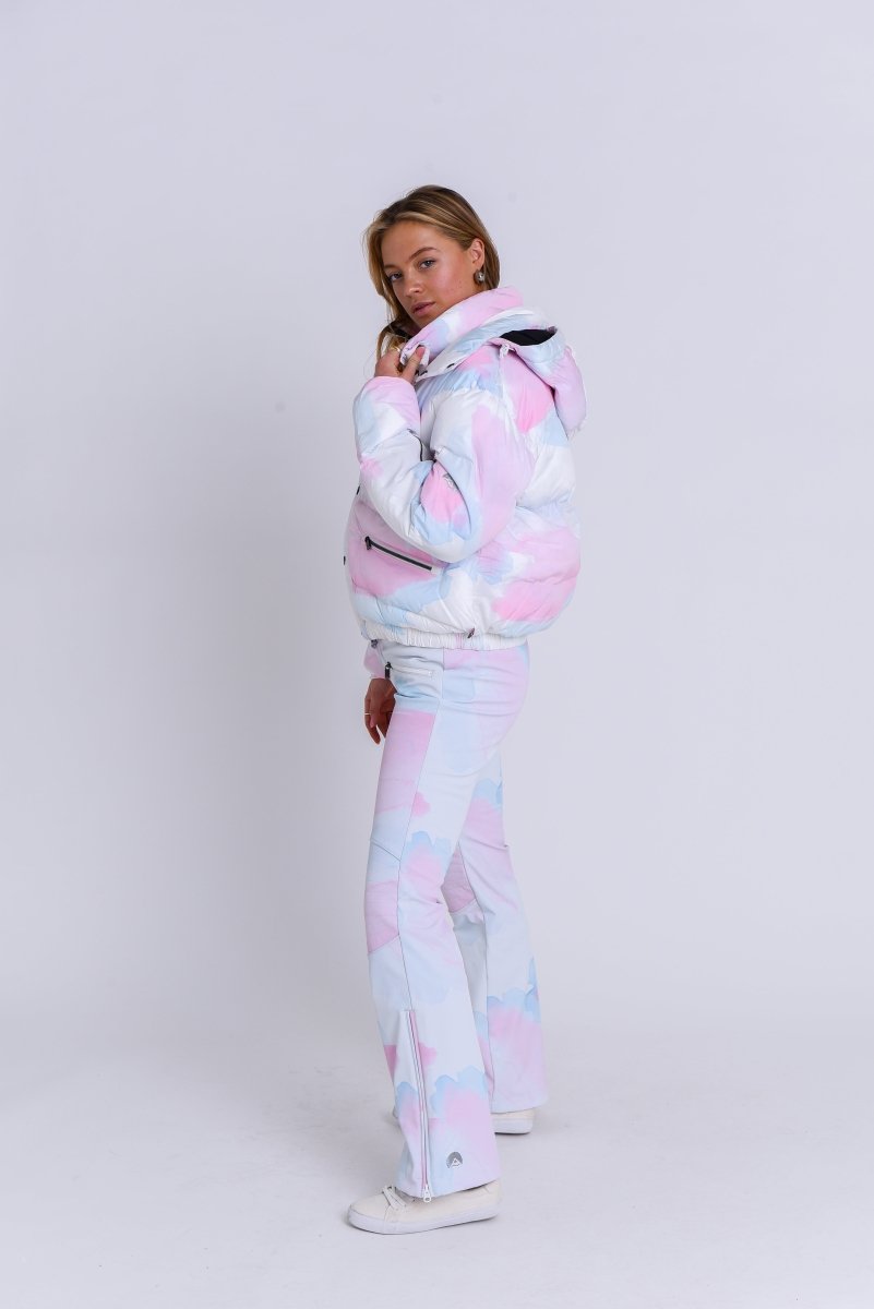 Chic Puffer Jacket - Watercolour - OOSC Clothing - USA