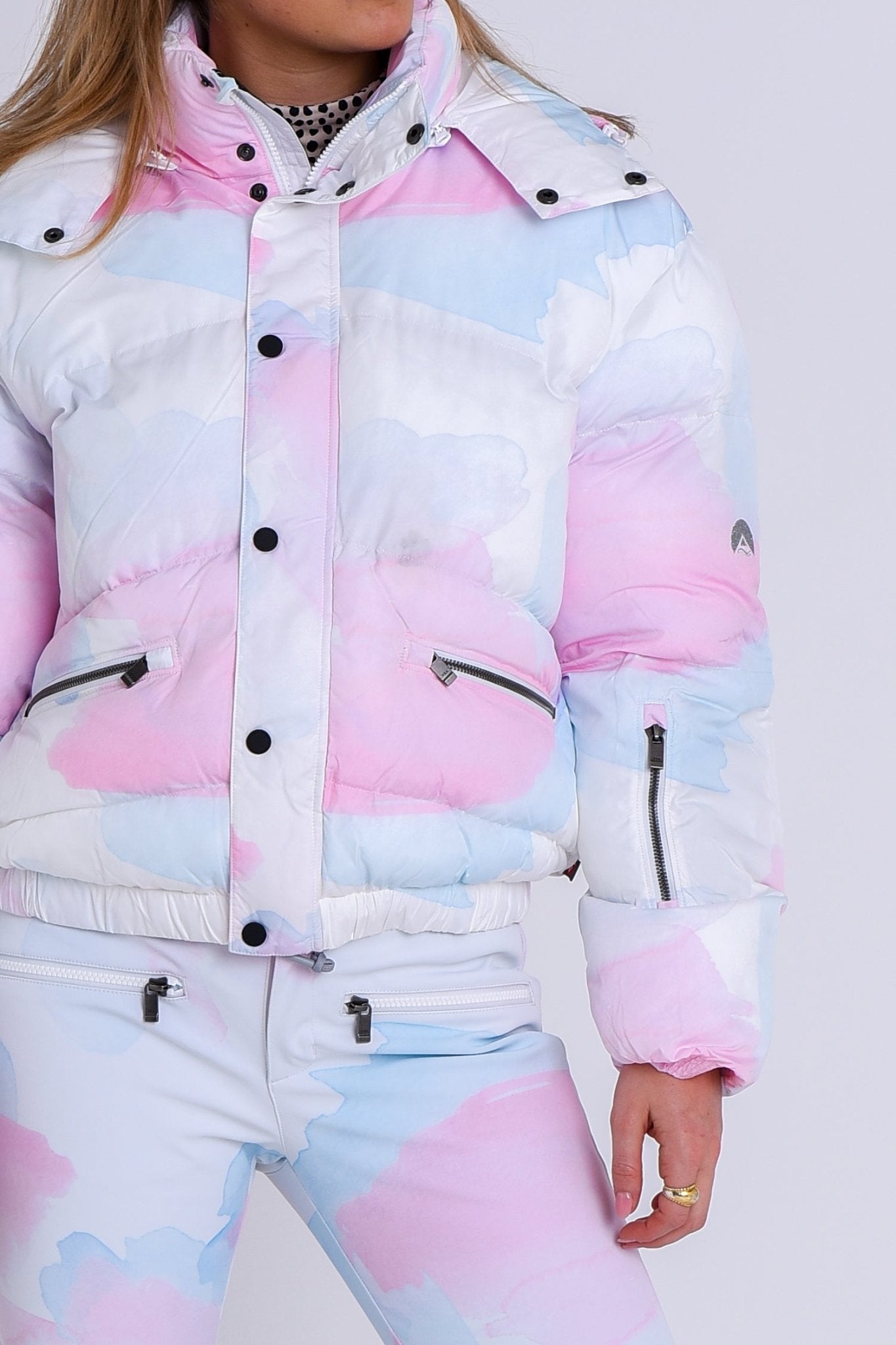 Chic Puffer Jacket - Watercolour - OOSC Clothing - USA
