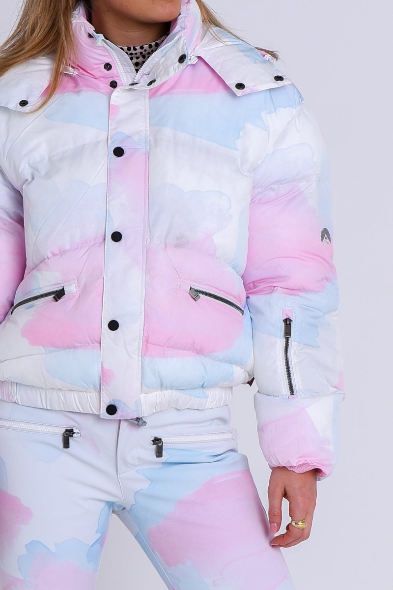 Chic Puffer Jacket - Watercolour - OOSC Clothing - USA