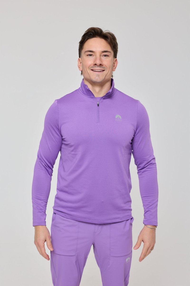 Elite Activewear 1/4 Zip Top - Purple - OOSC Clothing - USA