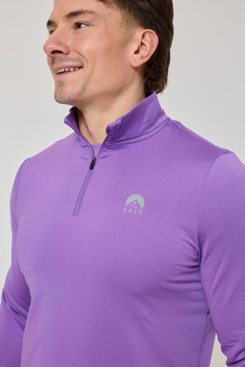 Elite Activewear 1/4 Zip Top - Purple - OOSC Clothing - USA