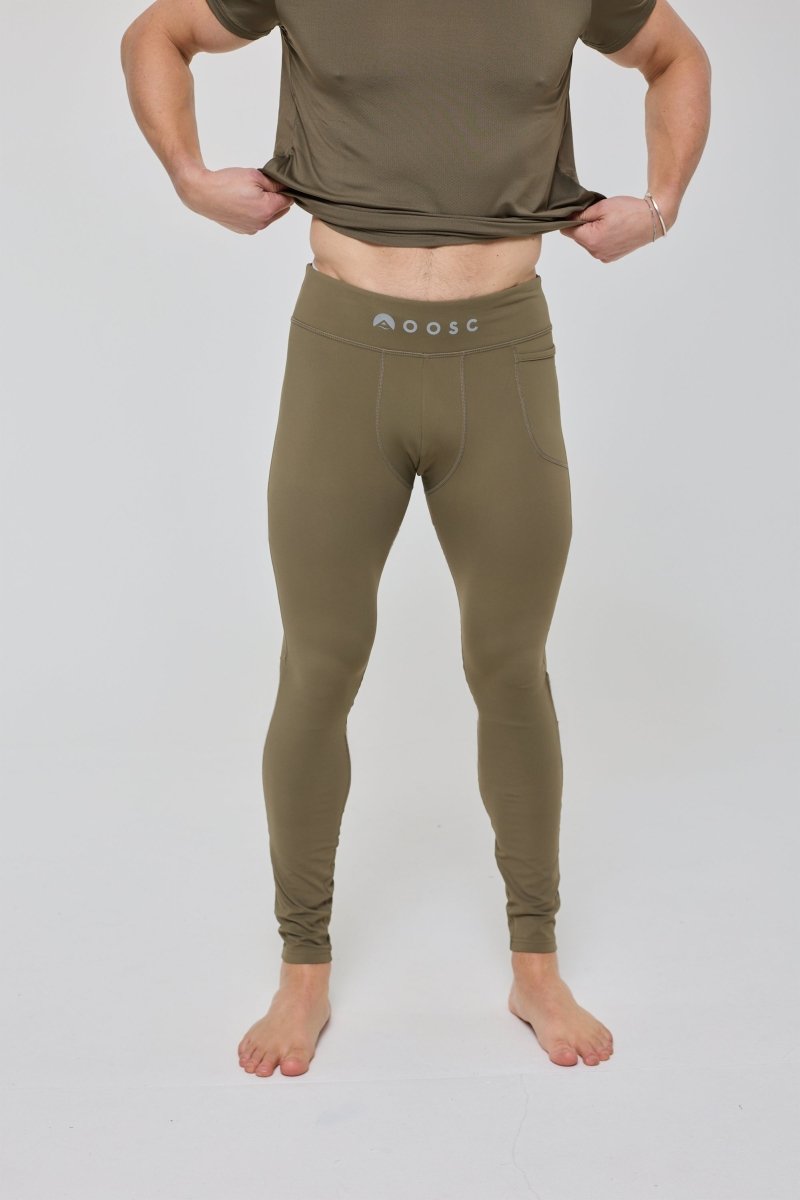 Elite Activewear Leggings - Khaki - OOSC Clothing - USA