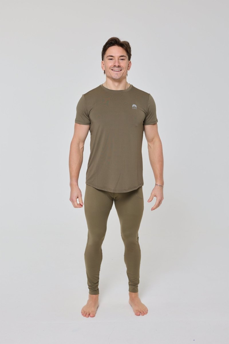Elite Activewear Leggings - Khaki - OOSC Clothing - USA