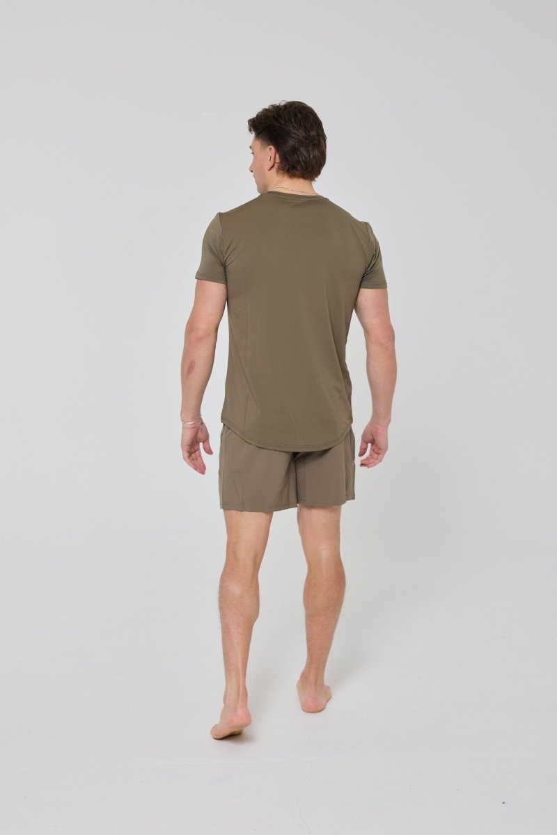 Elite Activewear Shorts - Khaki - OOSC Clothing - USA
