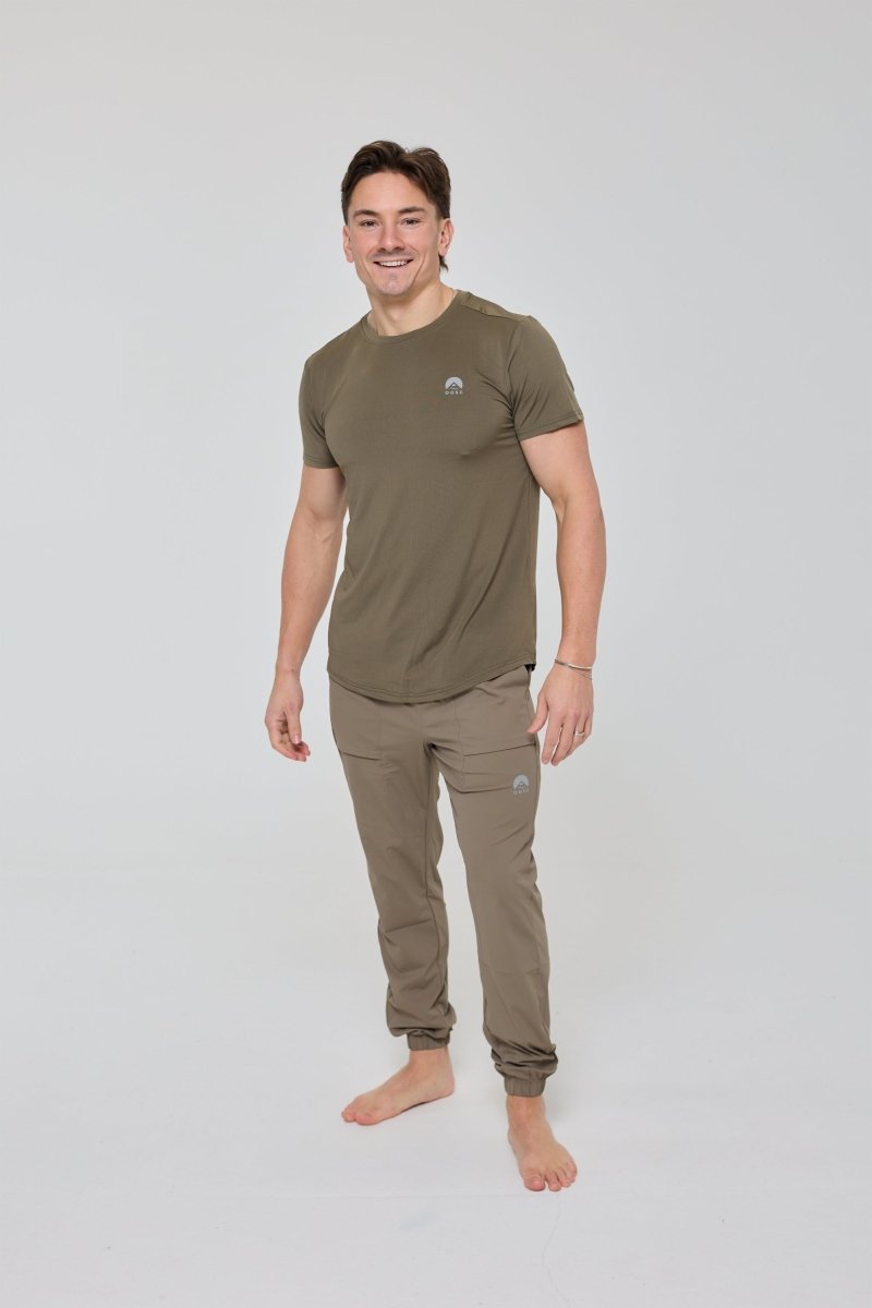 Elite Gym T-Shirt Khaki - Men's - OOSC Clothing - USA