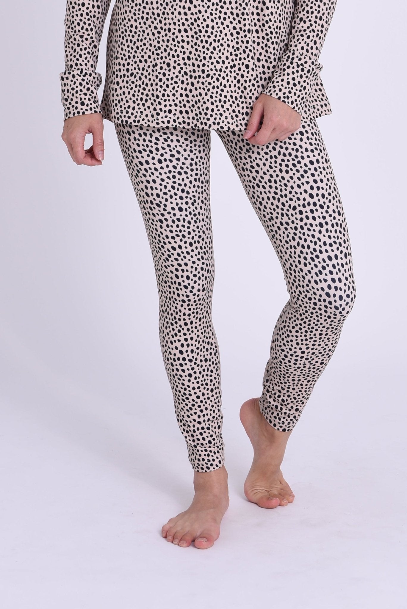 High Neck Baselayer Top Cheetah - Women's - OOSC Clothing - USA