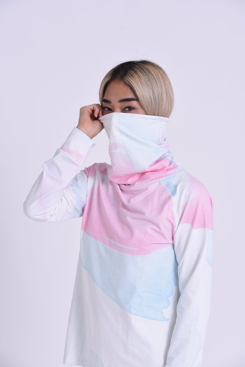 High Neck Baselayer Top Watercolour - Women's - OOSC Clothing - USA