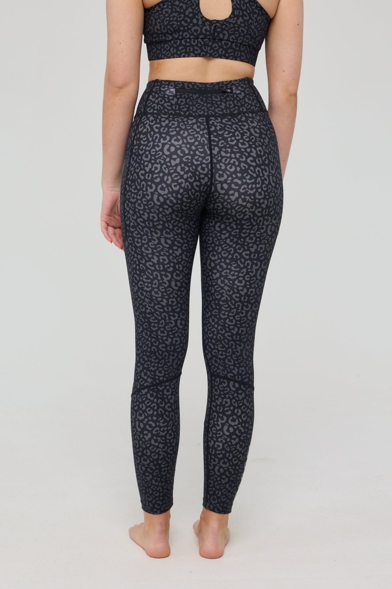 Infinite High Waisted Leggings - Black Leopard - OOSC Clothing
