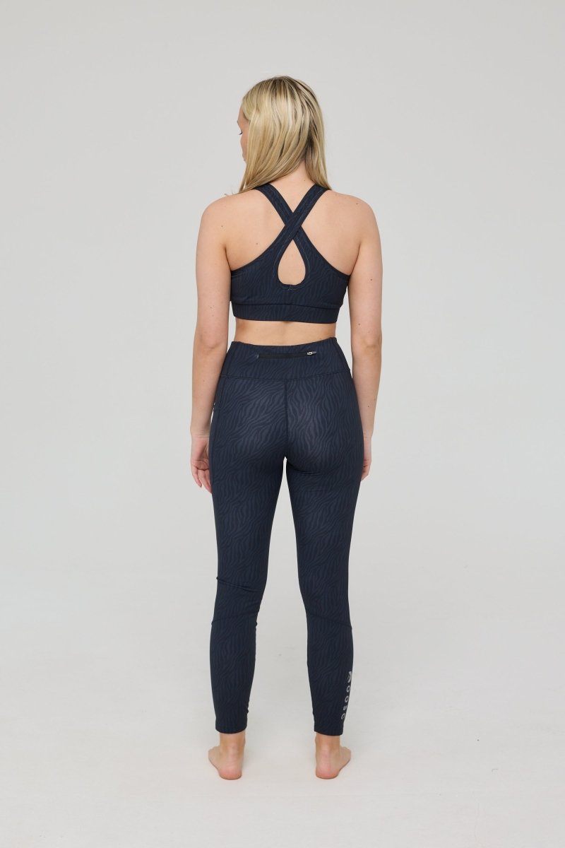 Infinite High Waisted Leggings - Black Tiger - OOSC Clothing - USA