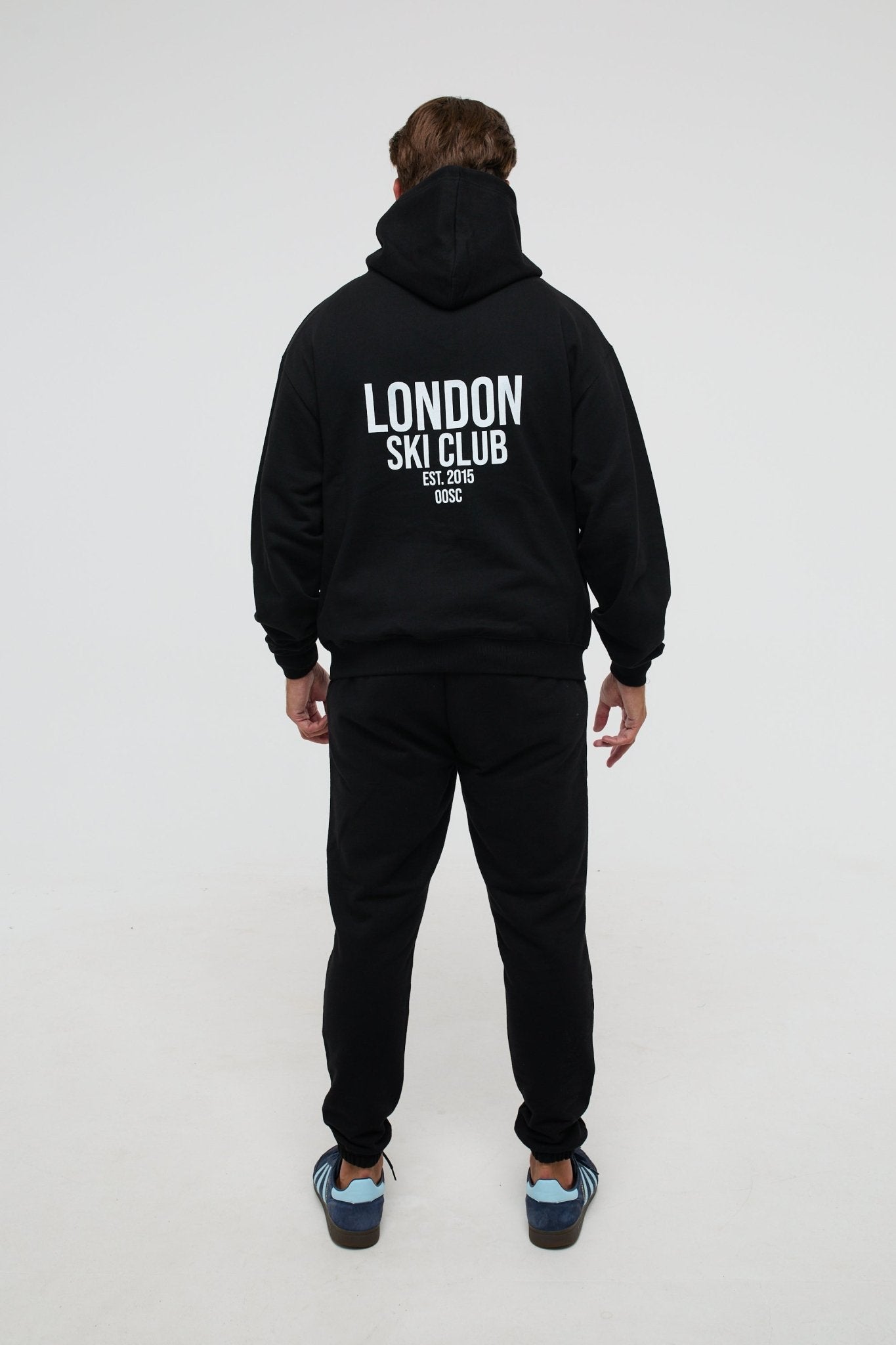 London Ski Club Oversize Hoodie - Black - OOSC Clothing - USA