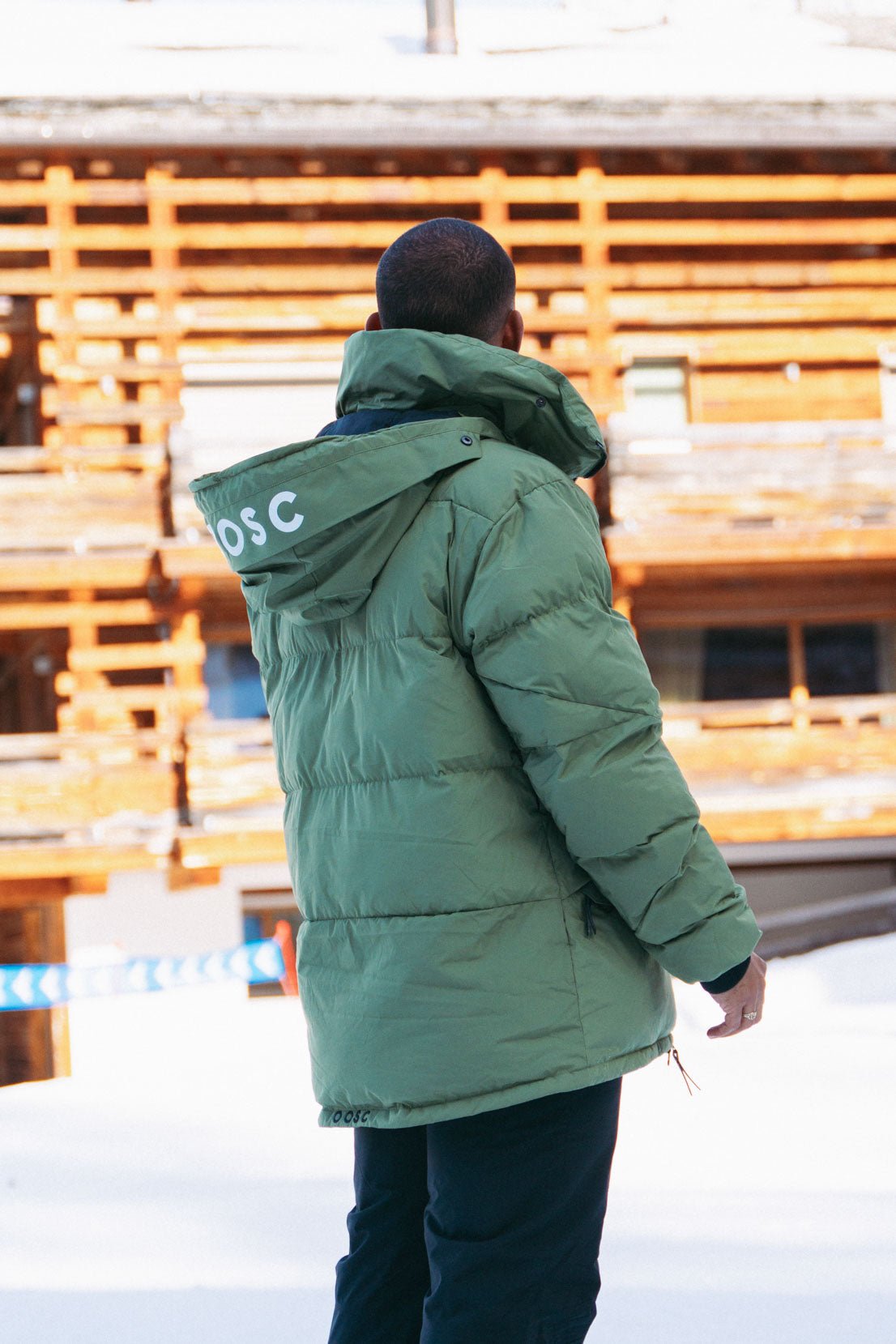 Men's Puffer Jacket Khaki - OOSC Clothing - USA