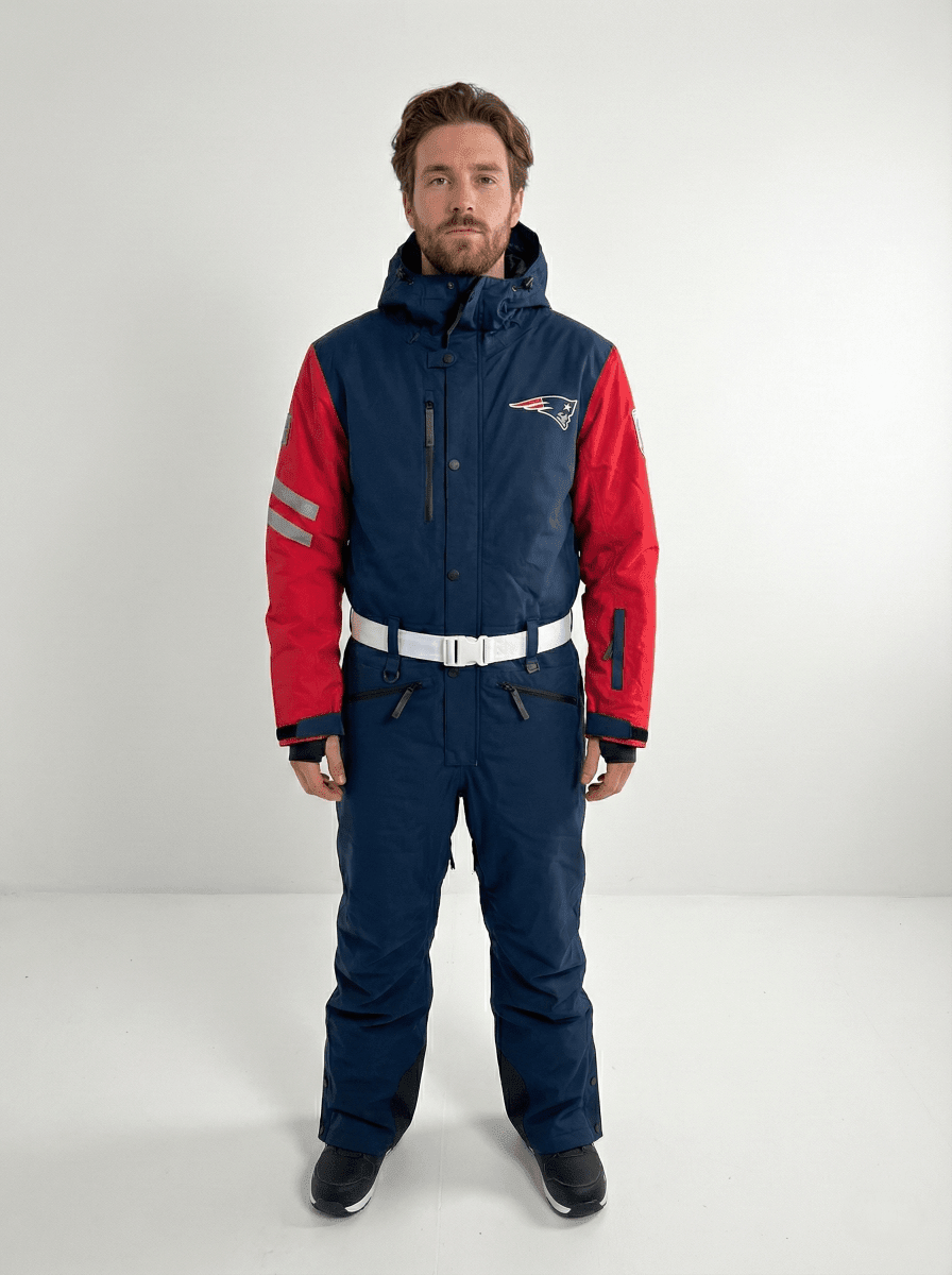 New England Patriots Men's Ski Suit - OOSC Clothing - USA