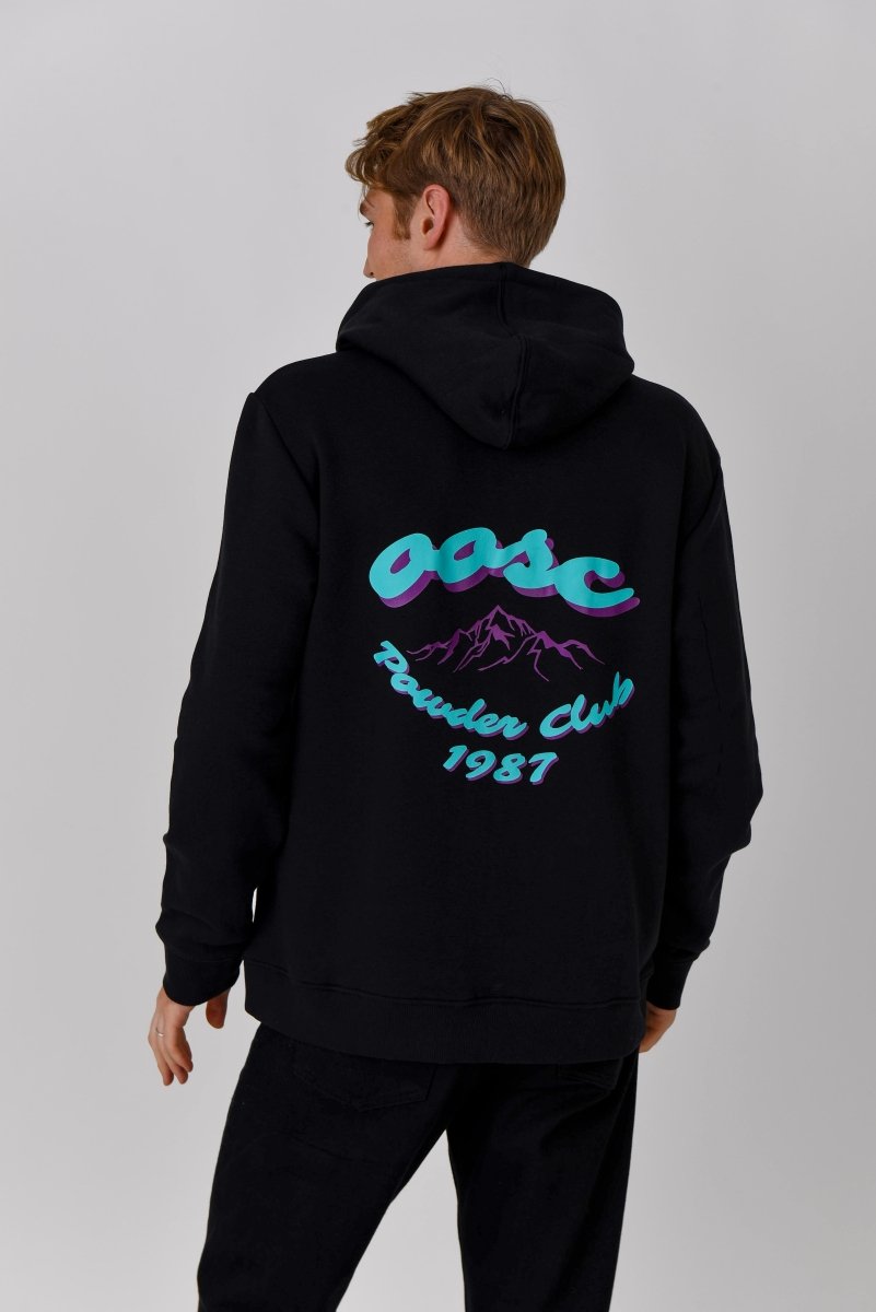 Powder Club Hoodie Black - OOSC Clothing - USA