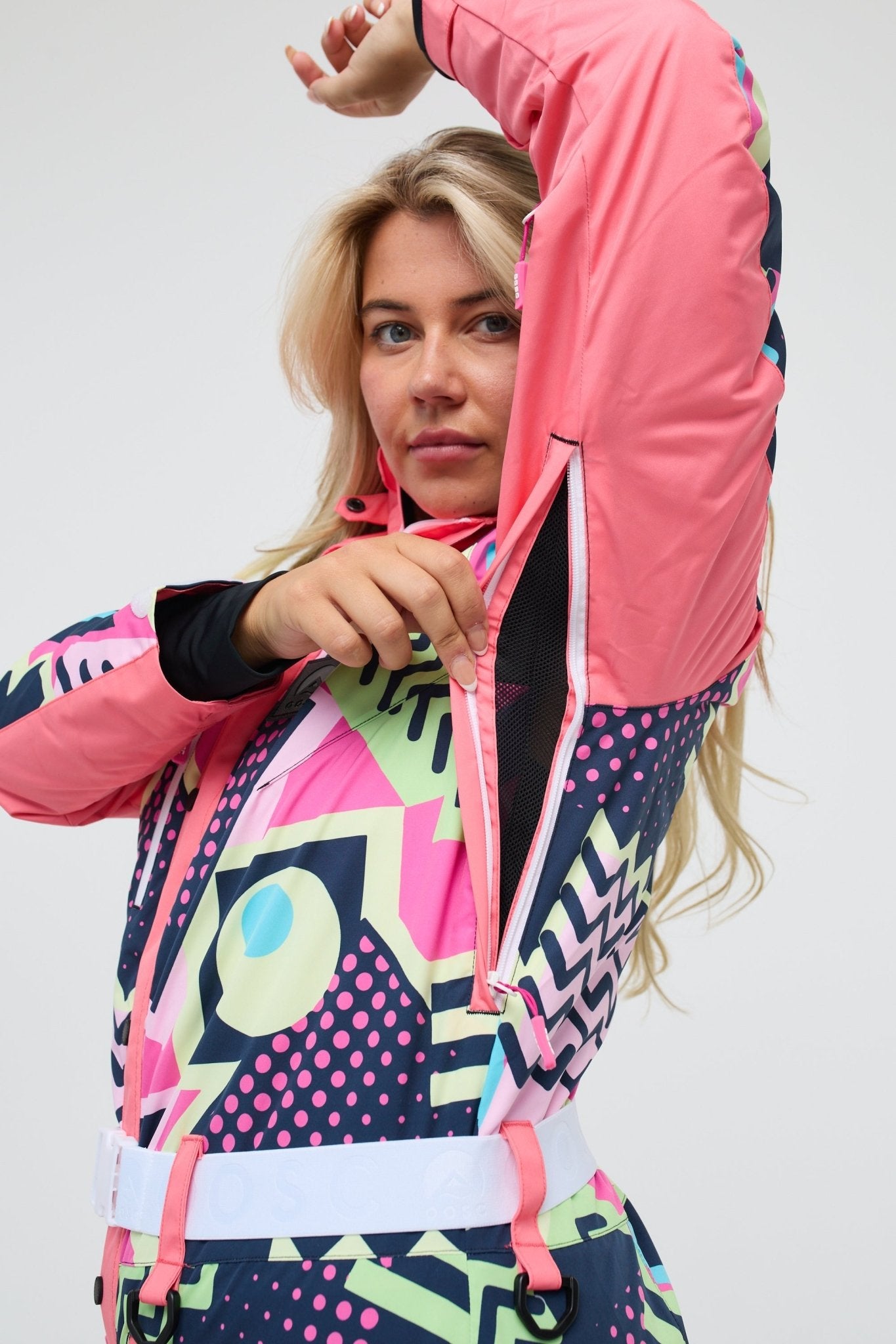 Saved by The Bell Curved Women's Ski Suit - OOSC Clothing - USA
