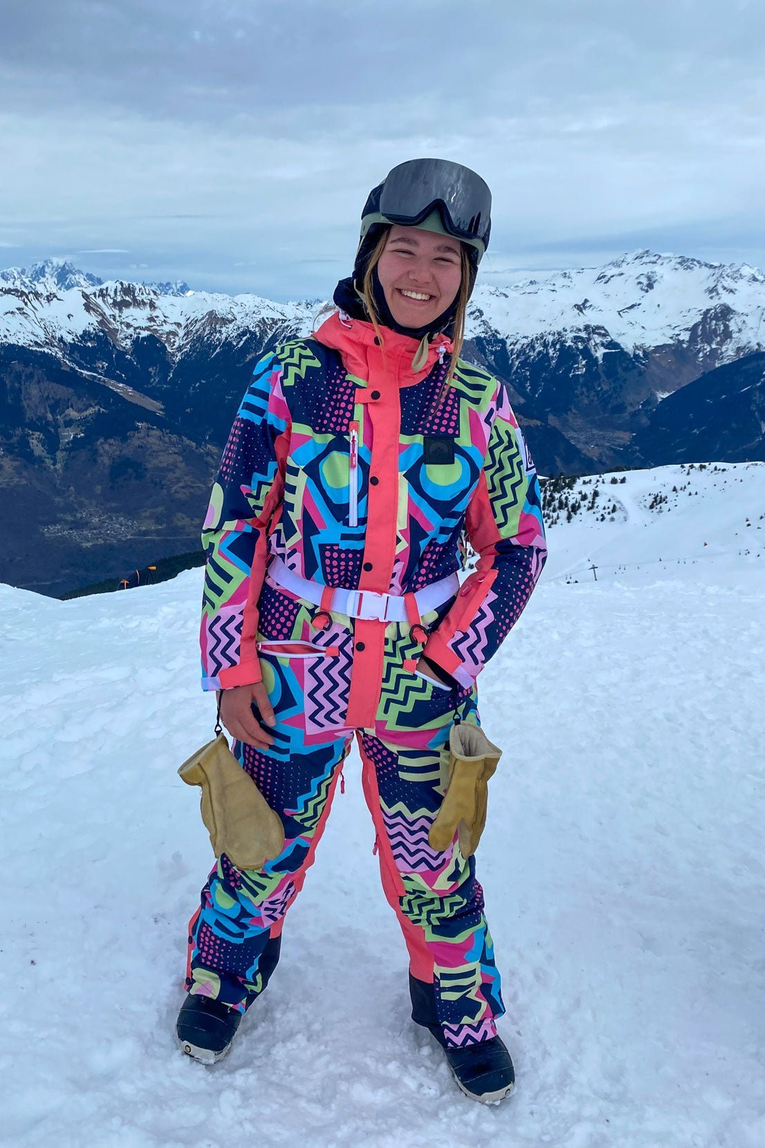 Saved by The Bell Curved Women's Ski Suit - OOSC Clothing - USA