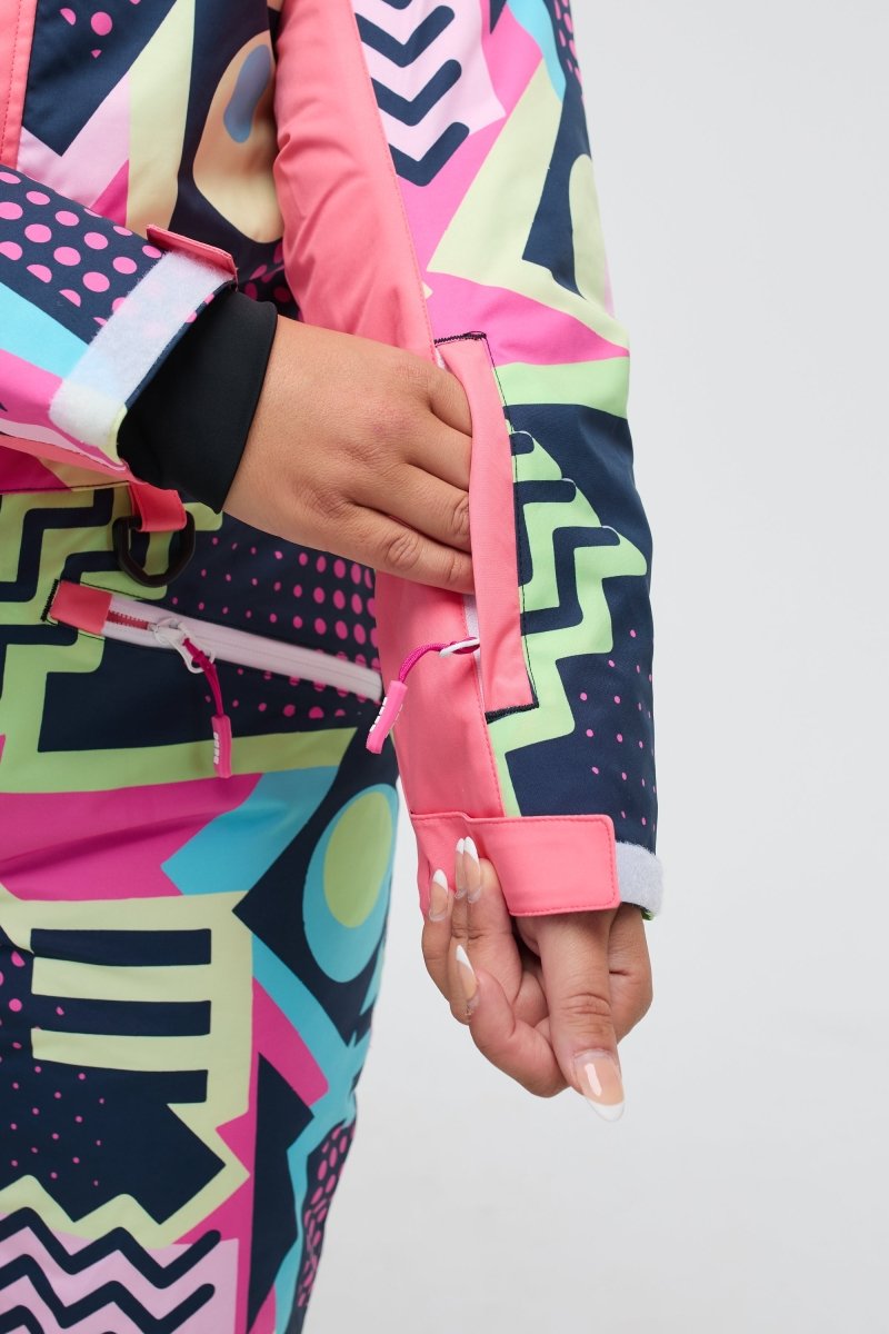 Saved by The Bell Curved Women's Ski Suit - OOSC Clothing - USA