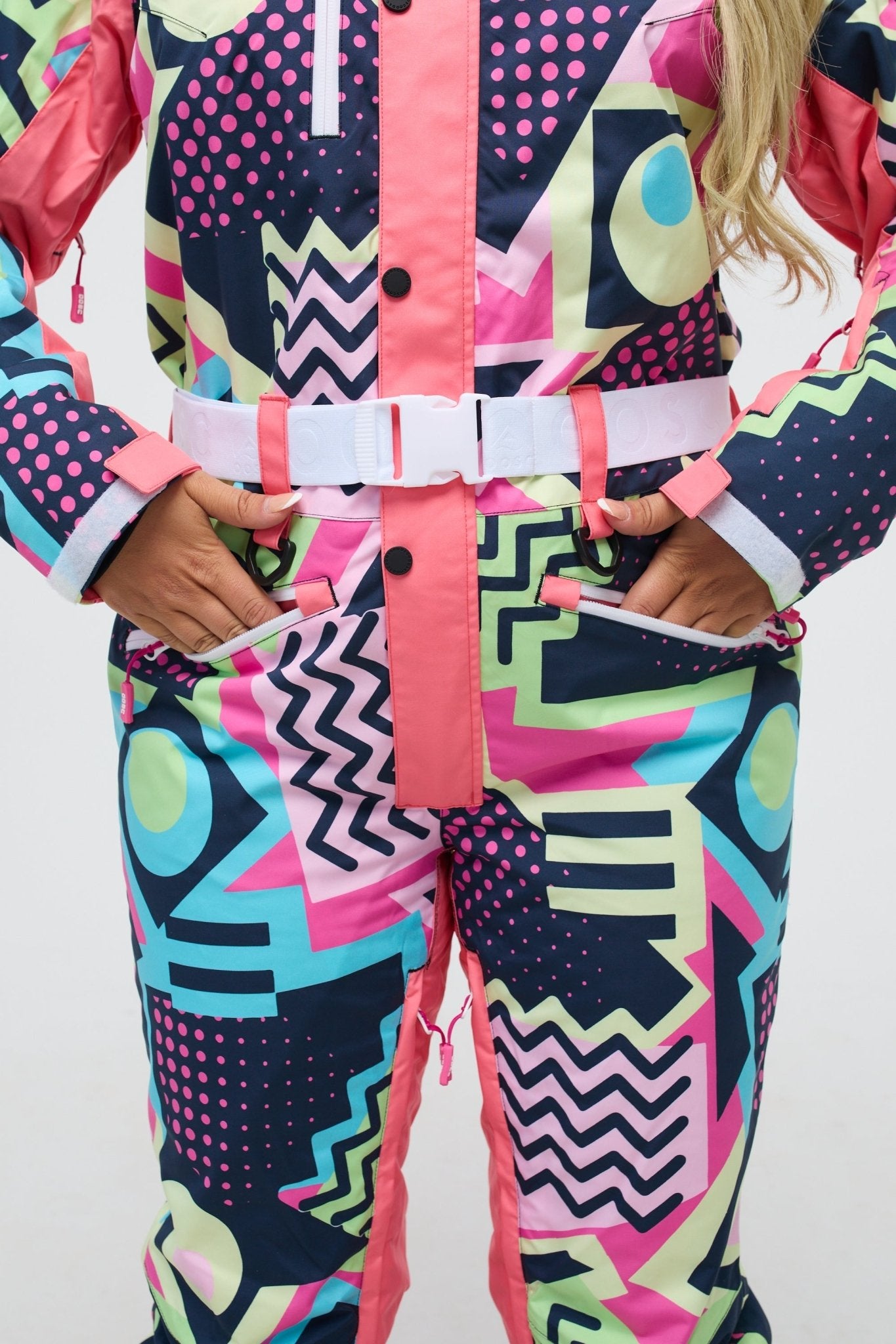 Saved by The Bell Curved Women's Ski Suit - OOSC Clothing - USA