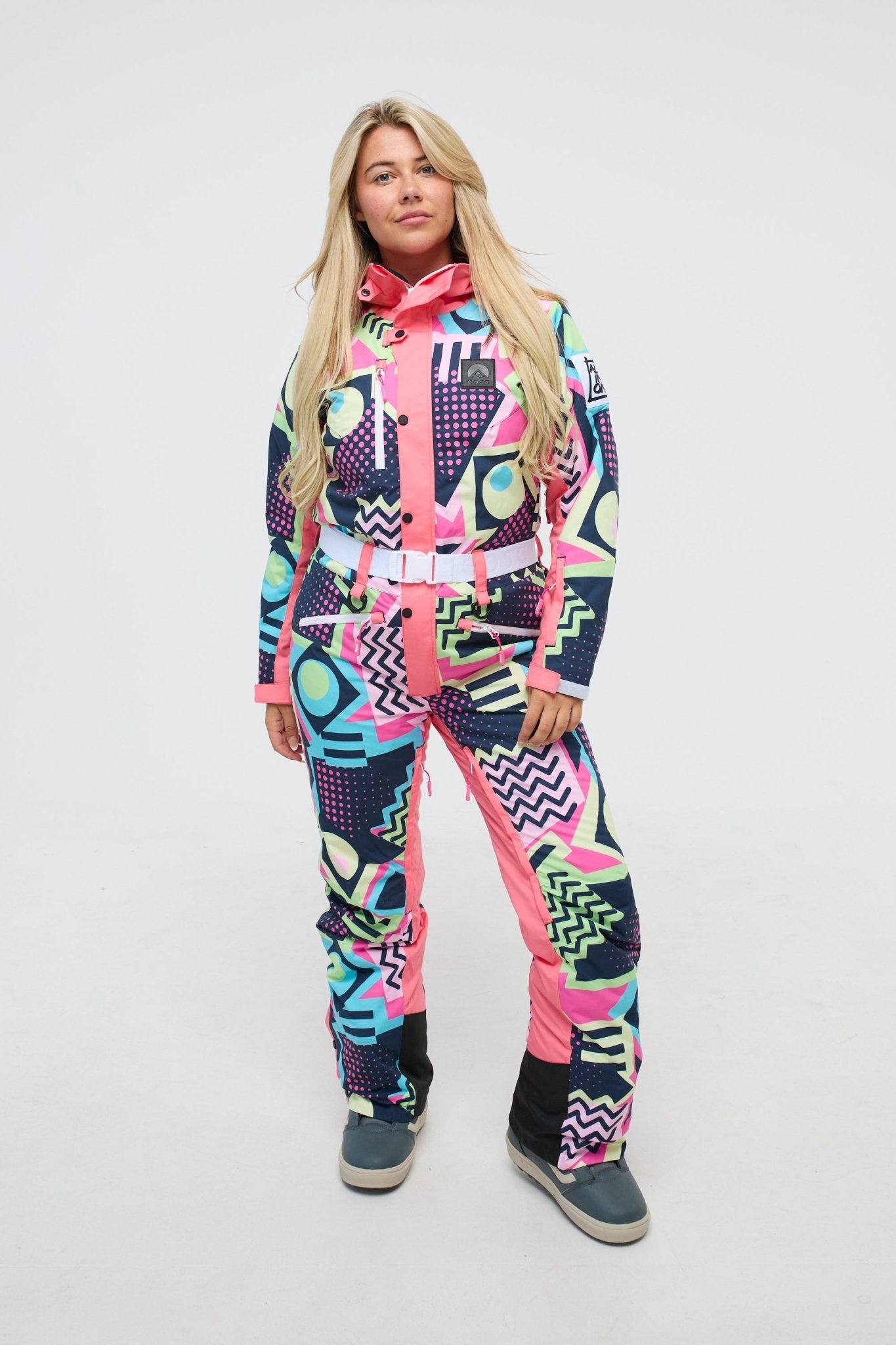 Saved by The Bell Curved Women's Ski Suit - OOSC Clothing - USA