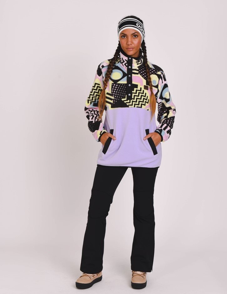 Saved By The Bell Fleece Purple - Women's - OOSC Clothing - USA