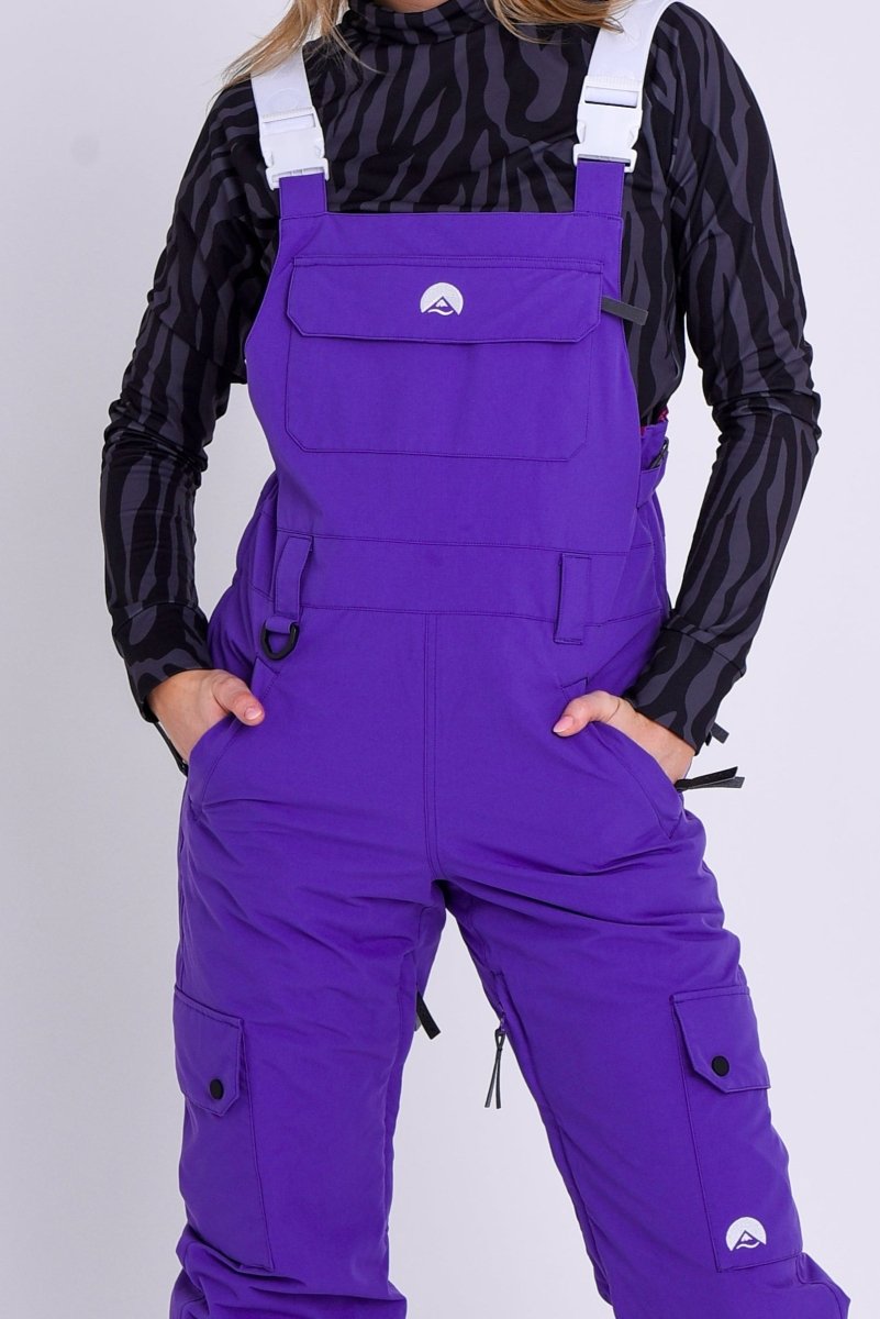 Yeh Girl Bib Pant - Purple - OOSC Clothing - USA