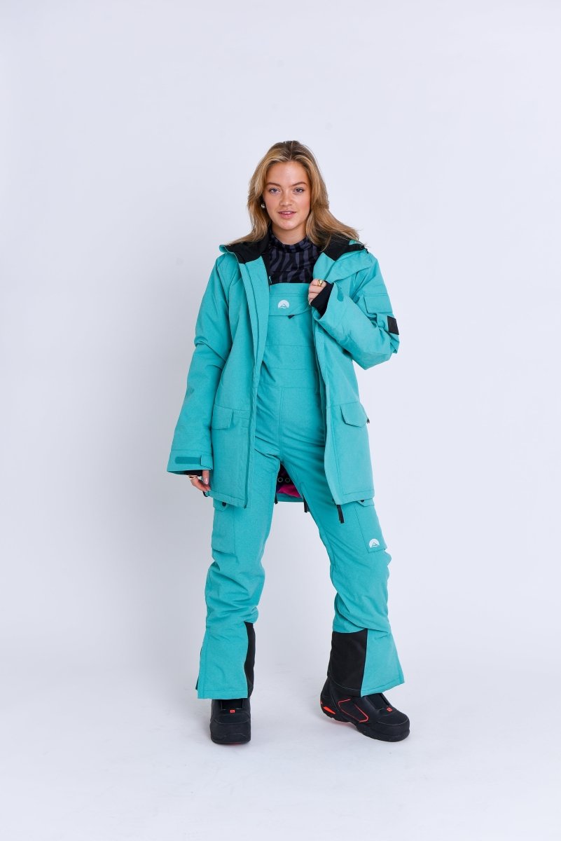 Yeh Girl Ski & Snowboard Jacket - Aqua - OOSC Clothing - USA