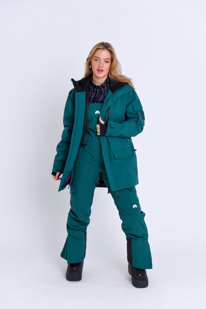 Yeh Girl Ski & Snowboard Jacket - Forest Green - OOSC Clothing - USA