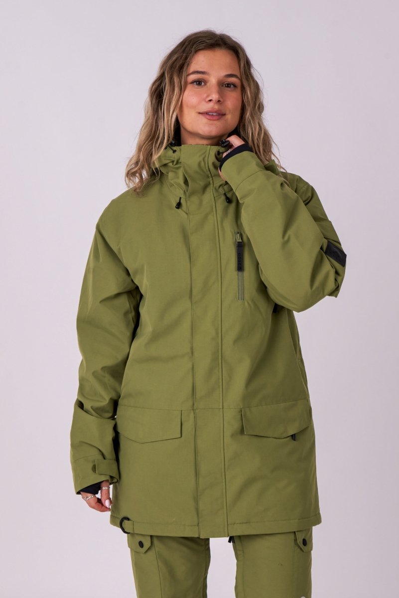 Khaki snowboard jacket online