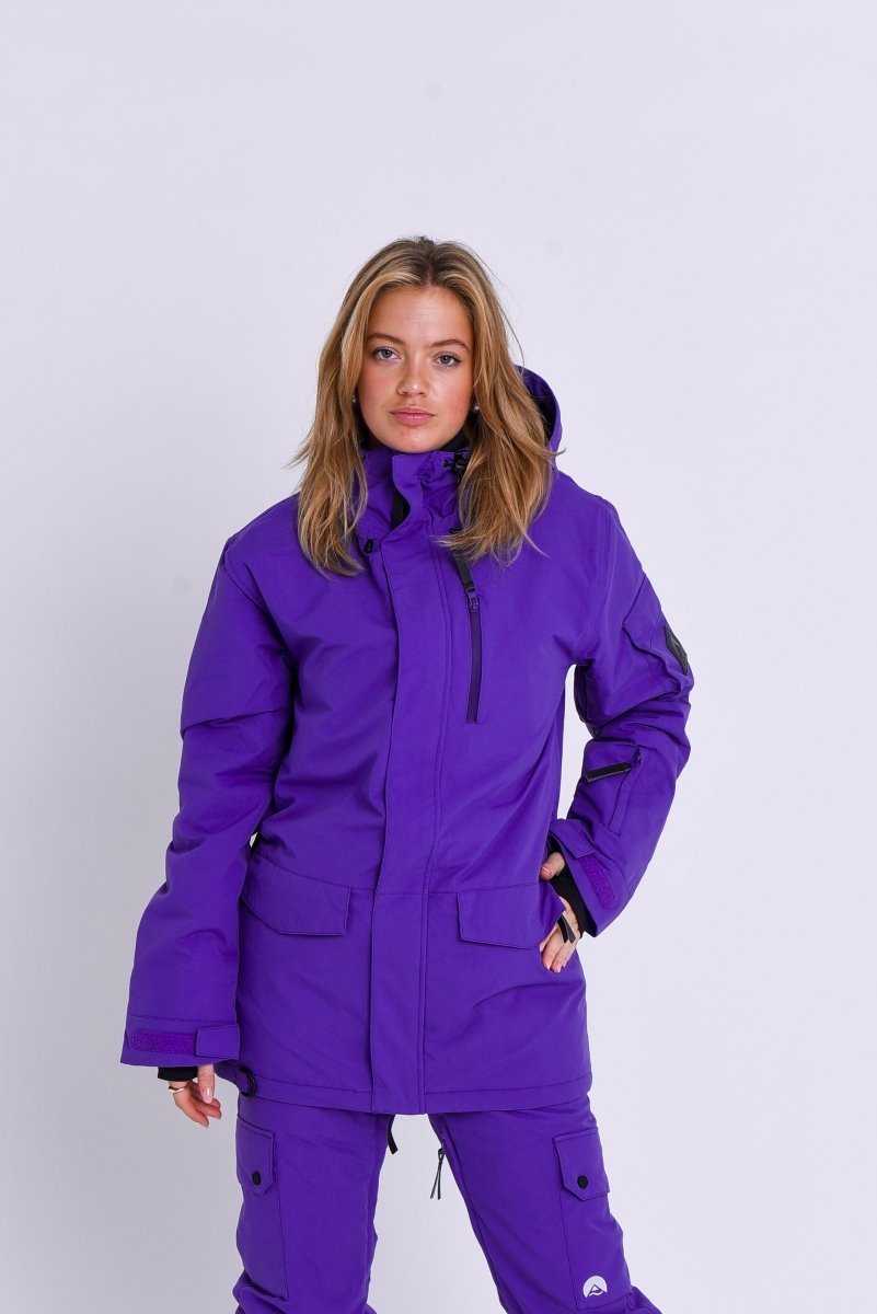 Yeh Girl Ski & Snowboard Jacket - Purple - OOSC Clothing - USA