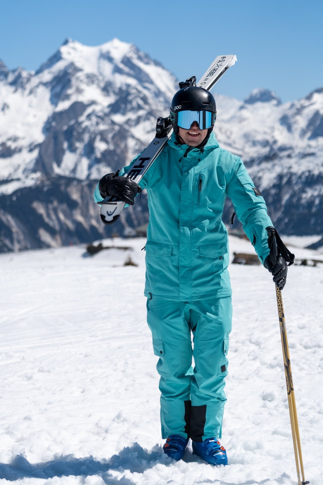 Yeh Man Bib Pant - Aqua - OOSC Clothing - USA