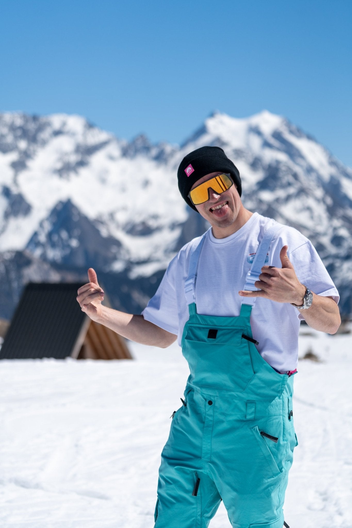 Yeh Man Bib Pant - Aqua - OOSC Clothing - USA