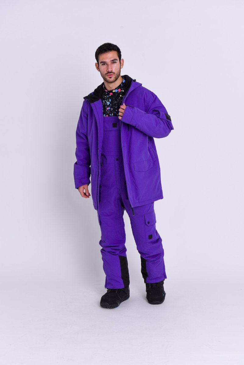 Yeh Man Bib Pant - Purple - OOSC Clothing - USA