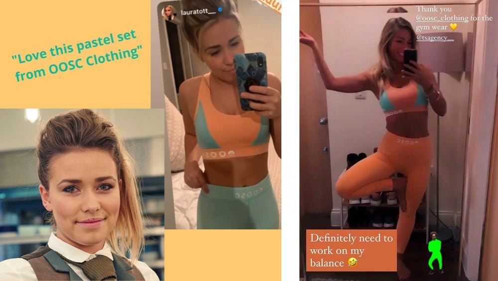 First Dates Waitresses Show Off OOSC Gym Wear On Instagram - OOSC Clothing - USA