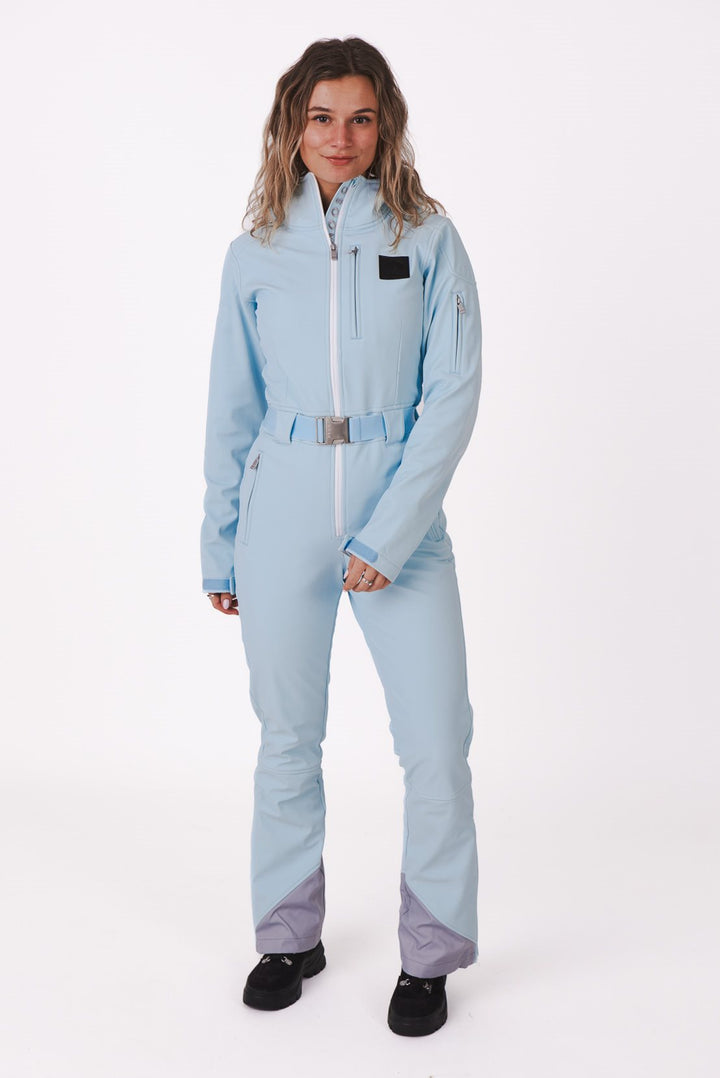 Ice Blue Womens Luxury Ski Suit