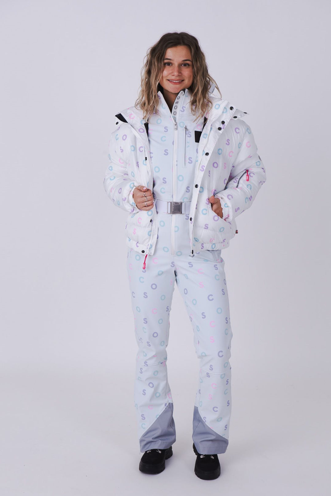 Chic Ski Suit - White OOSC Print