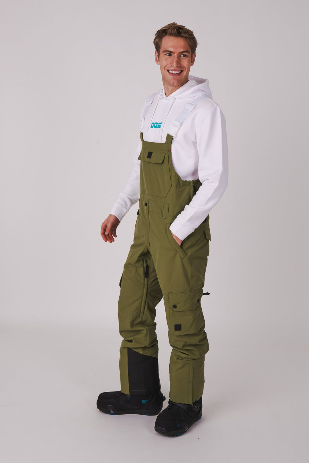 Yeh Man Ski & Snowboard Bib Pant - Khaki