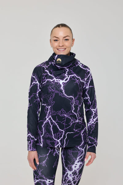 Thunderstruck Women's High Neck Baselayer Top