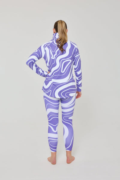 Baselayer Leggings - Purple Swirl Women's