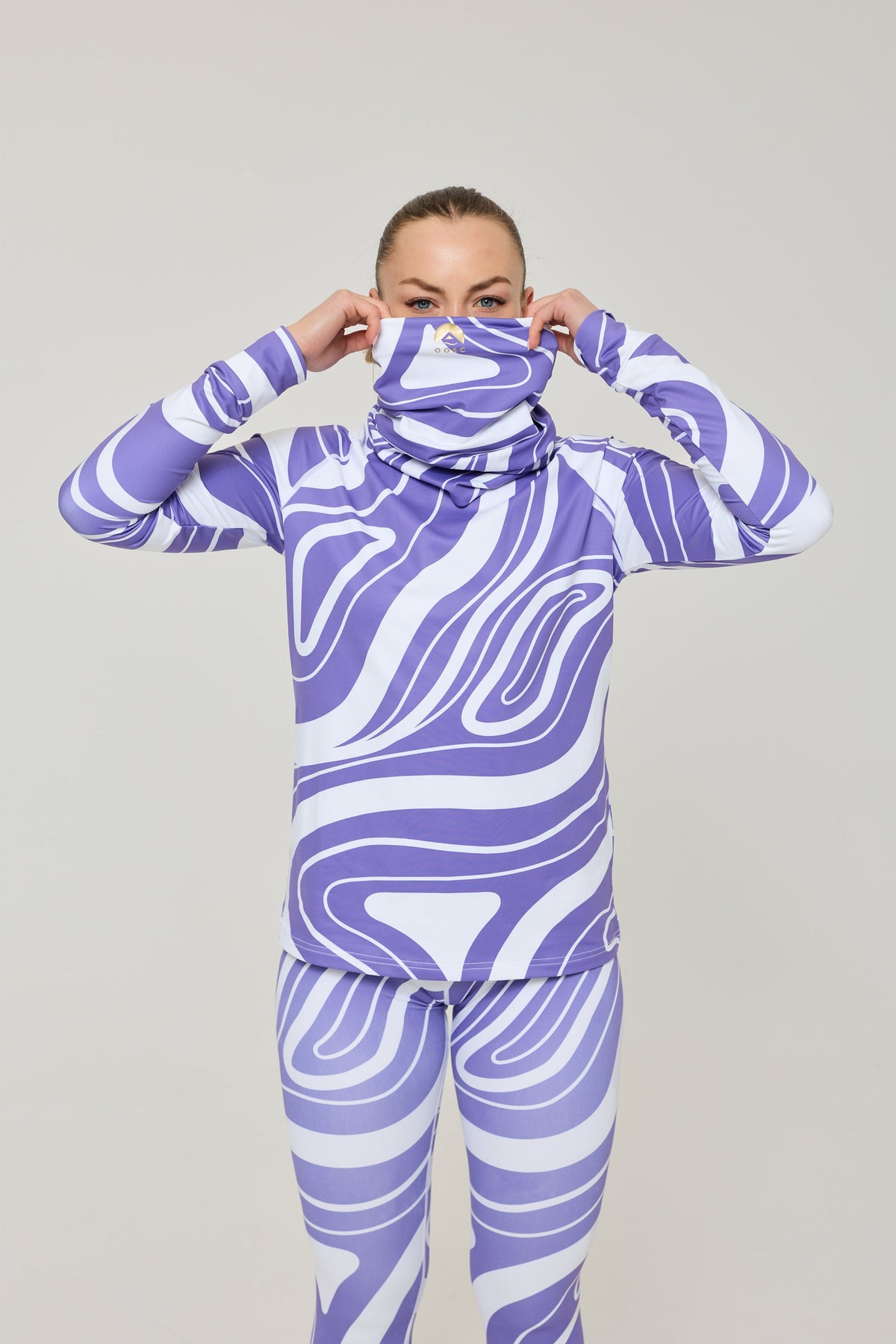 Purple Swirl Neck Warmer