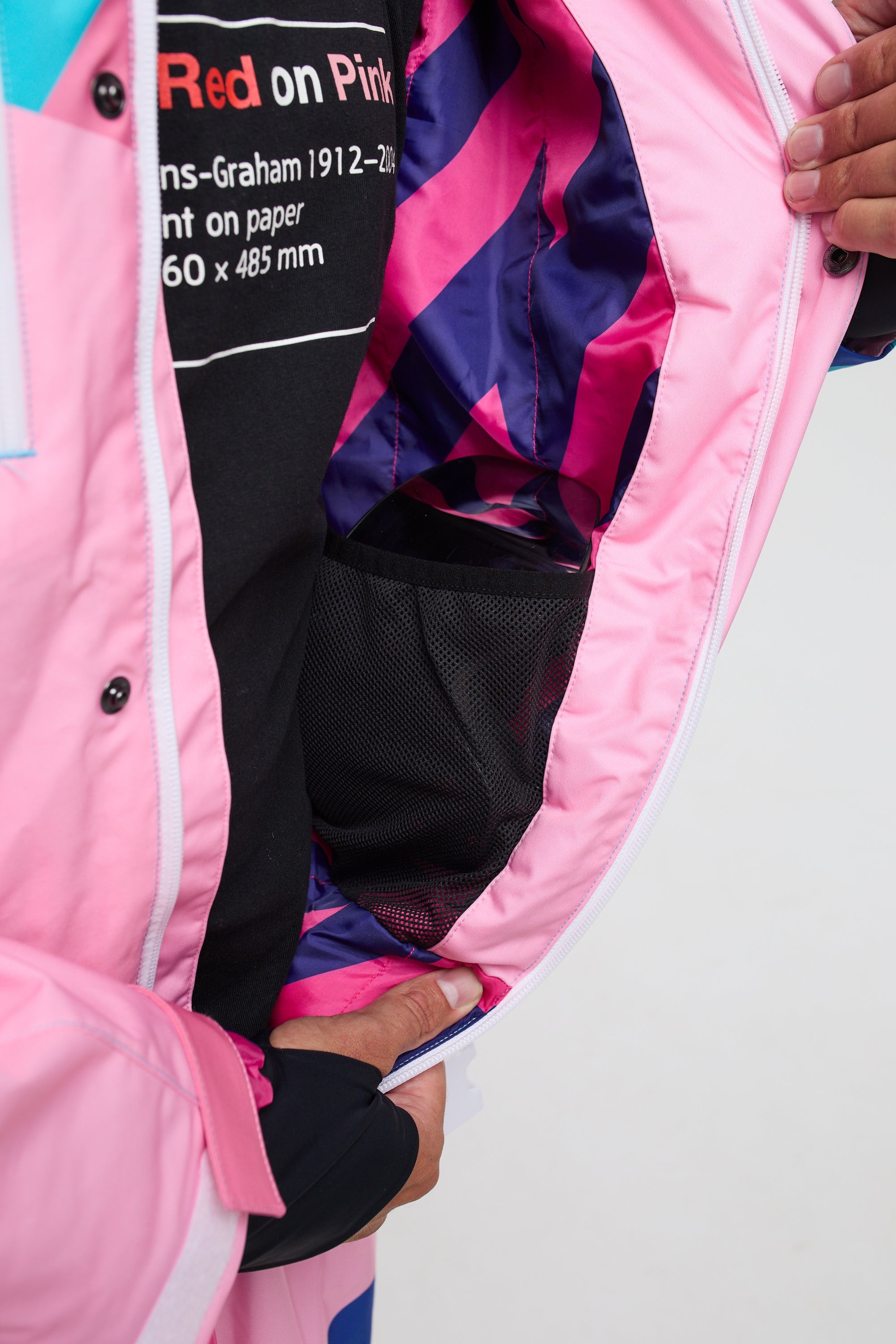 Penfold In Pink Men's Ski Suit | Multi-Coloured -OOSC Clothing