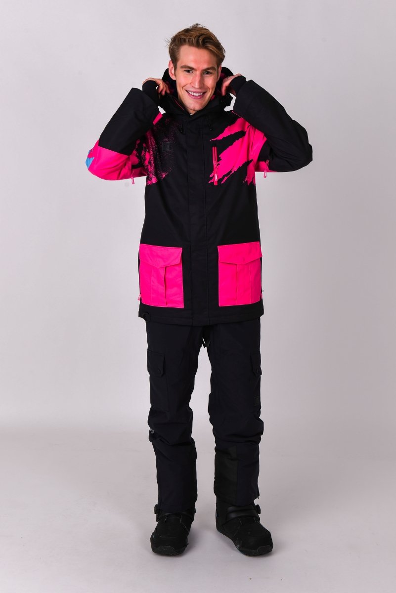 Afterparty Jacket Black & Pink Men's - OOSC Clothing - USA