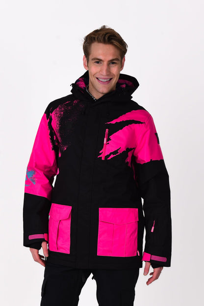 Afterparty Jacket Black & Pink Men's - OOSC Clothing - USA