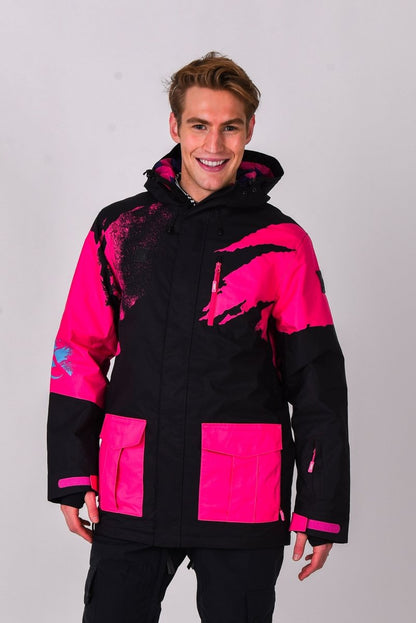 Afterparty Jacket Black & Pink Men's - OOSC Clothing - USA