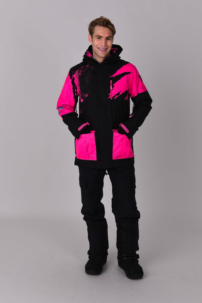 Afterparty Jacket Black & Pink Men's - OOSC Clothing - USA