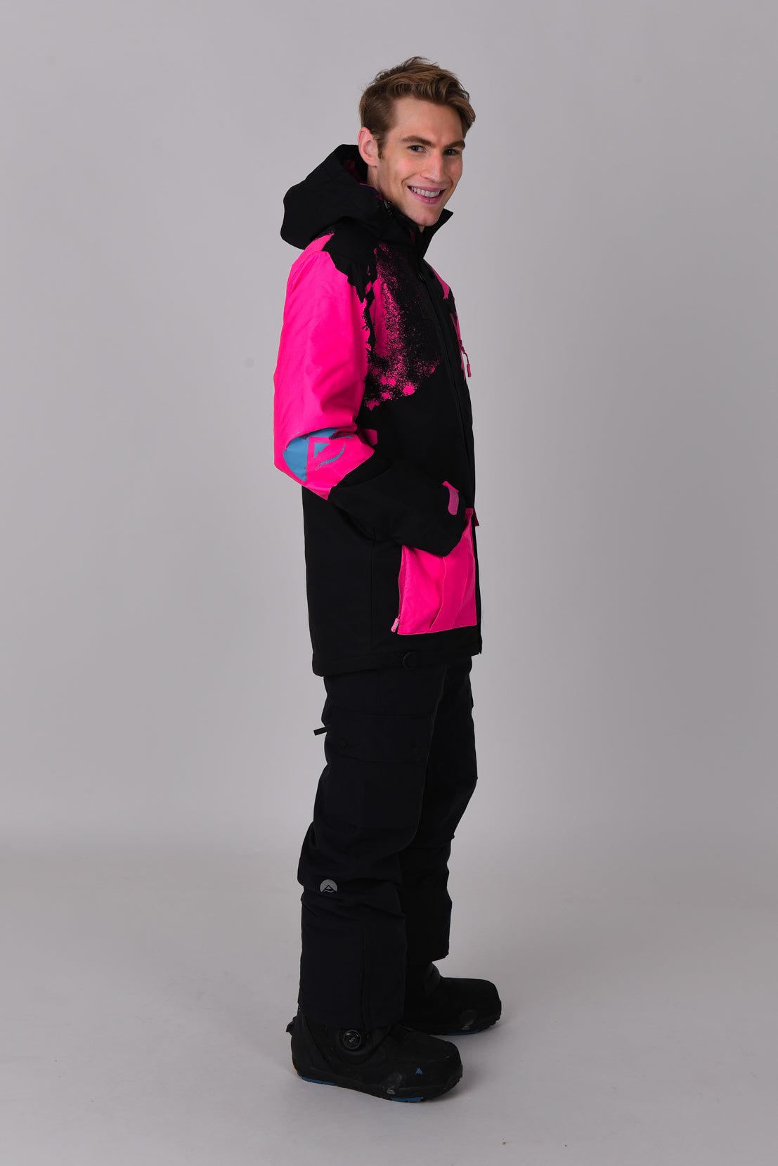 Afterparty Jacket Black & Pink Men's - OOSC Clothing - USA